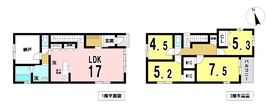 □一宮市木曽川町2期　全3棟　2号棟　新築一戸建て