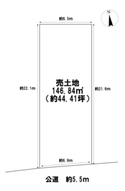一宮市泉2丁目　建築条件なし土地