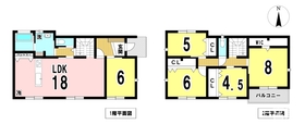 一宮市木曽川町黒田字北宿　全3棟　A号棟　新築一戸建て