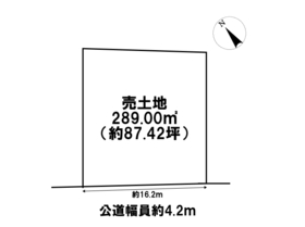 四日市市南松本町　建築条件なし土地