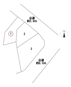 一宮市平島1丁目　全3区画　1号地　建築条件なし土地
