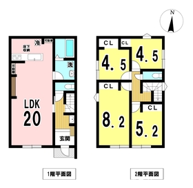 一宮市浅井町24-1期　全2棟　1号棟　新築一戸建て