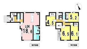 一宮市花池2期　全2棟　1号棟　新築一戸建て