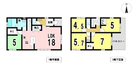 □一宮市木曽川町玉ノ井字四ツ辻東　全6棟　4号棟　新築一戸建て