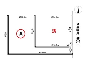 あま市中萱津足川　全2区画　A区画　建築条件なし土地