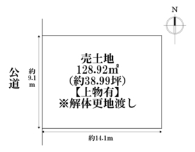 名古屋市港区中川本町7丁目　建築条件なし土地