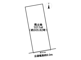 桑名市長島町小島　建築条件なし土地