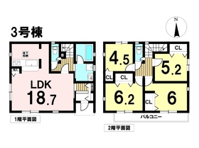 クレイドルガーデン名古屋市北区上飯田南町第1　全4棟　3号棟　新築一戸建て