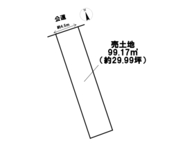 名古屋市中川区柳瀬町1丁目　建築条件なし土地