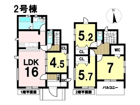 □○グラファーレ大治町三本木寒宿3期　全2棟　2号棟　新築一戸建て