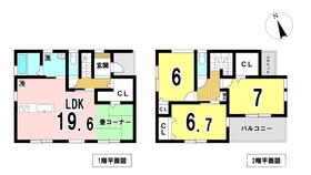 一宮市第1貴船町　全2棟　2号棟　新築一戸建て