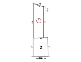 名古屋市北区安井4丁目　全2区画　1号地　建築条件なし土地　