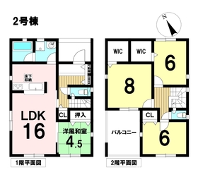 クレイドルガーデン弥富市佐古木第3　全3棟　2号棟　新築一戸建て