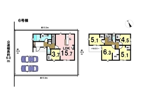 リーブルガーデン四日市市河原田町第8　全6棟　6号棟　新築一戸建て