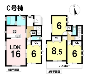 ハートフルタウン弥富市平島東　全3棟　C号棟　新築一戸建て