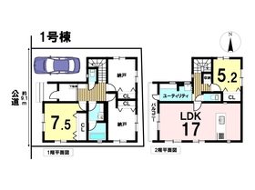 Gran Felidia名古屋市中川区元中野町　全2棟　1号棟　新築一戸建て