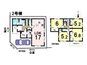 Gran Felidia名古屋市中川区元中野町　全2棟　2号棟　新築一戸建て