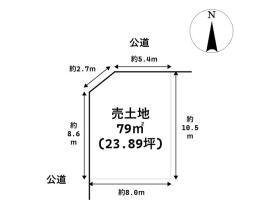 名古屋市南区源兵衛町４丁目　建築条件なし売土地