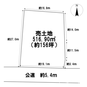 一宮市東印田町　建築条件なし土地