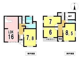 一宮市三条字天神西　中古一戸建て