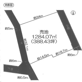 愛西市山路町東郷付　建築条件なし土地