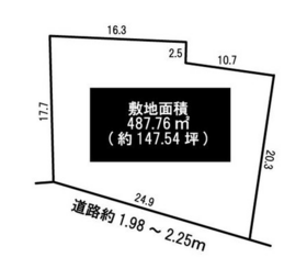 名古屋市中川区千音寺2丁目　建築条件なし土地