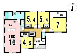一宮市明地の平屋　全4棟　4号棟　新築一戸建て