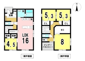 一宮市西大海道字戌亥　中古一戸建て