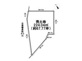 桑名市筒尾3丁目　建築条件なし土地