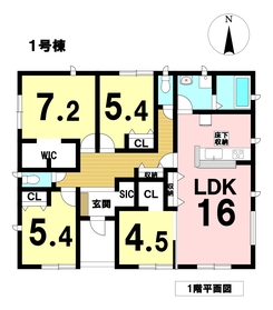 ○LiveleGardenS愛西市草平町江ノ田　全2棟　1号棟　新築一戸建て