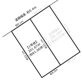 名古屋市港区多加良浦町5丁目　全2区画　1区画　建築条件なし土地