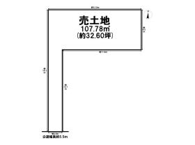 名古屋市北区金田町6丁目　建築条件なし土地