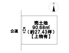 名古屋市北区東長田町1丁目　建築条件なし土地