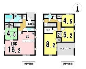 一宮市浅井町小日比野第2　新築一戸建て