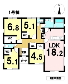LiveleGarden津島市江東町2丁目　全5棟　1号棟　新築一戸建て