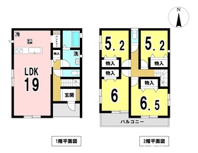一宮市定水寺　全2棟　A号棟　新築一戸建て
