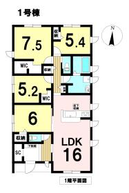 ○LiveleGarden津島市越津町字中之郷　全3棟　1号棟　新築一戸建て