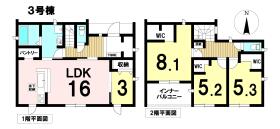 ○LiveleGarden津島市越津町字中之郷　全3棟　3号棟　新築一戸建て