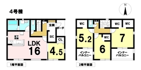 LiveleGarden愛西市草平町六下第2　4号棟　全5棟　新築一戸建て