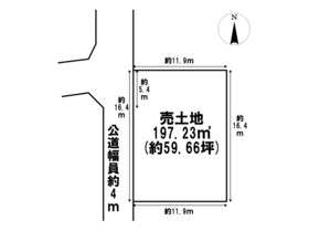 名古屋市緑区砂田２丁目　建築条件なし土地