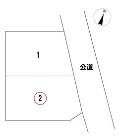 一宮市浅野　全2区画　2号地　建築条件なし土地