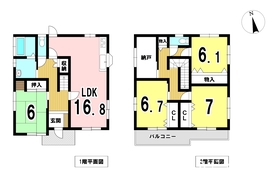一宮市大和町馬引字乾出　中古一戸建て