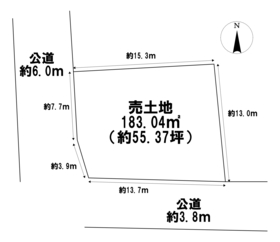 ●一宮市木曽川町玉ノ井字辻廻　建築条件なし土地