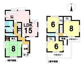 津島市神守町字中田面　中古一戸建て