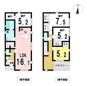 一宮市多加木第12　全3棟　2号棟　新築一戸建て