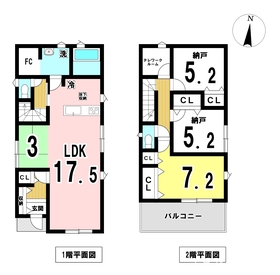 一宮市多加木第12　全3棟　3号棟　新築一戸建て