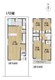 ハートフルタウン名古屋市港区津金2丁目　全1棟　1号棟　新築戸建