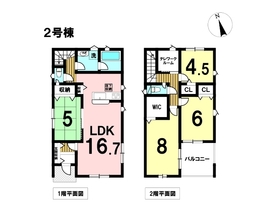 クレイドルガーデン四日市市楠町北五味塚第3　全2棟　2号棟　新築一戸建て