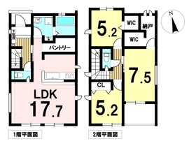 グラファーレ北名古屋市鹿田5期　全1棟　新築一戸建て