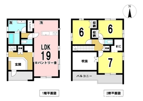 一宮市奥町　全6棟　1号棟　新築一戸建て